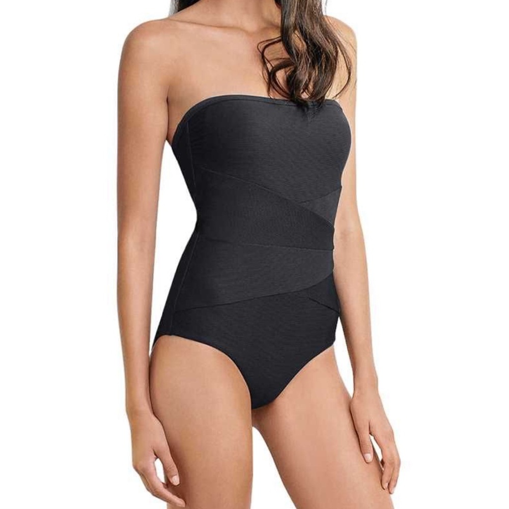 NWOT Milea Mini Rib Bandeau Maillot - 16